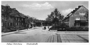 Breslauer Straße vom Schulhof Richtung Norden
