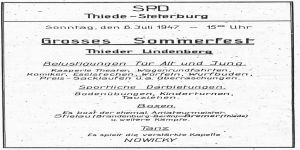 1947 - 6. Juli - Großes Sommerfest auf dem Lindenberg