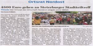 22.06.2013 Ortsrat Nordost - Zeitungsartikel