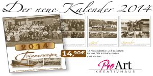 Neuer Bild-Kalender von Pro Art 2014