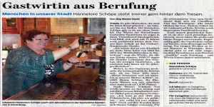 26.03.2016 Hanne in der Zeitung