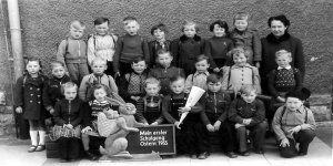 1955 Einschulungsfoto Volksschule Steterburg