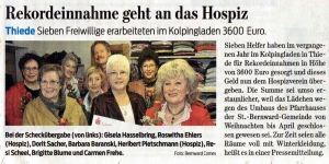 01.03.2014 Spende an das Hospiz