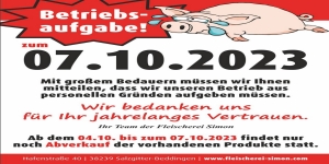 Fleischerei Simon in Beddingen schließt für immer