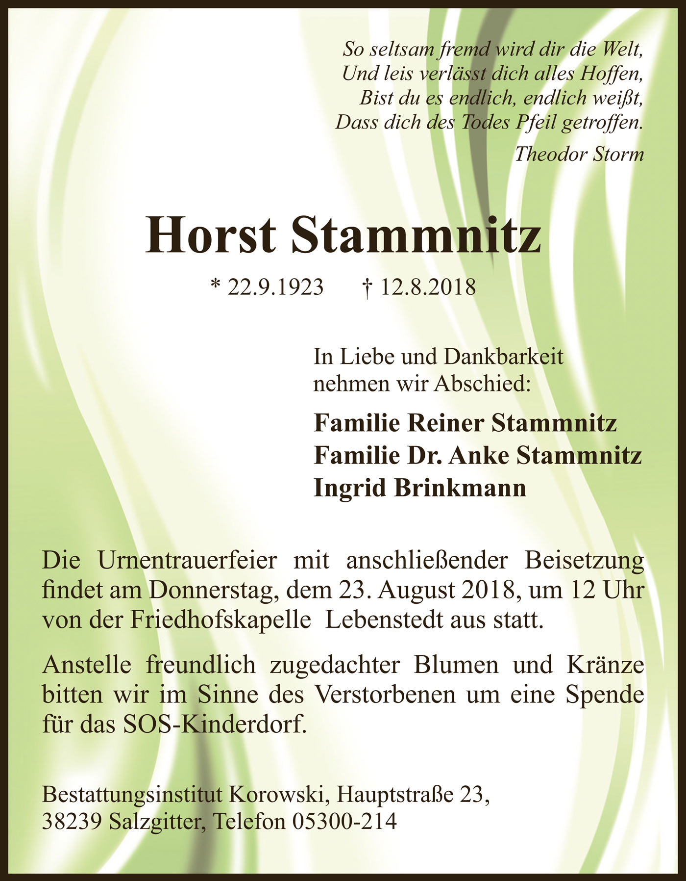 20180812 Horst Stammnitz