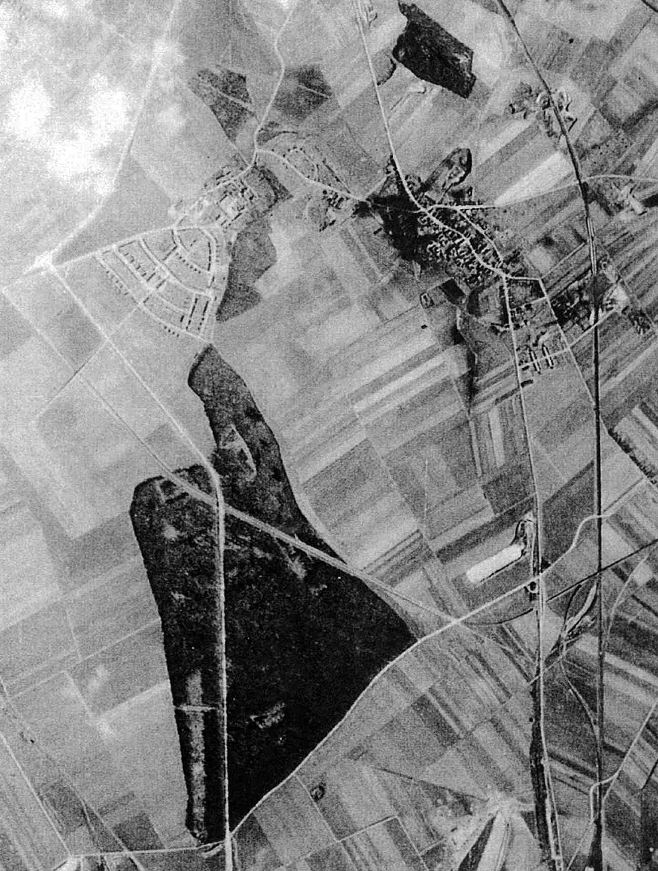 Luftbild Siedlung April 1945